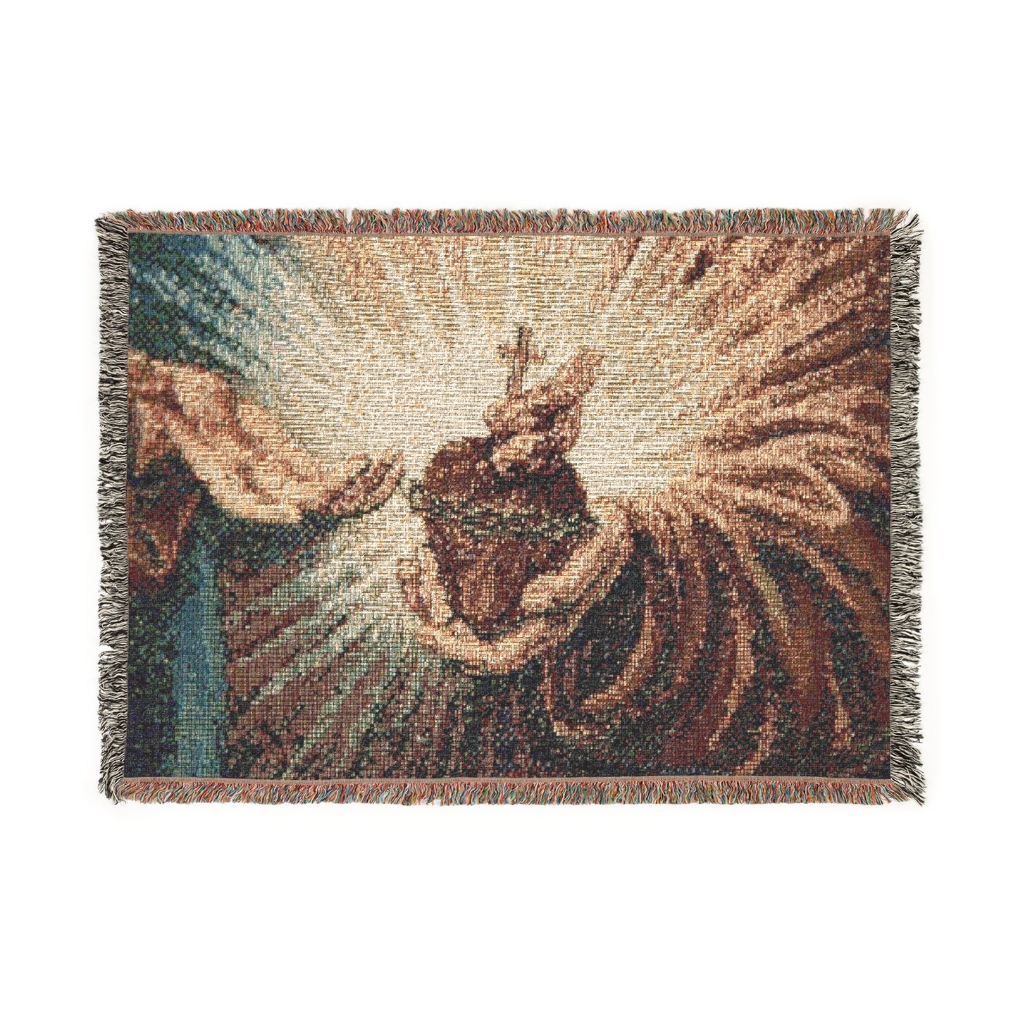 Holy Heart Woven Blanket