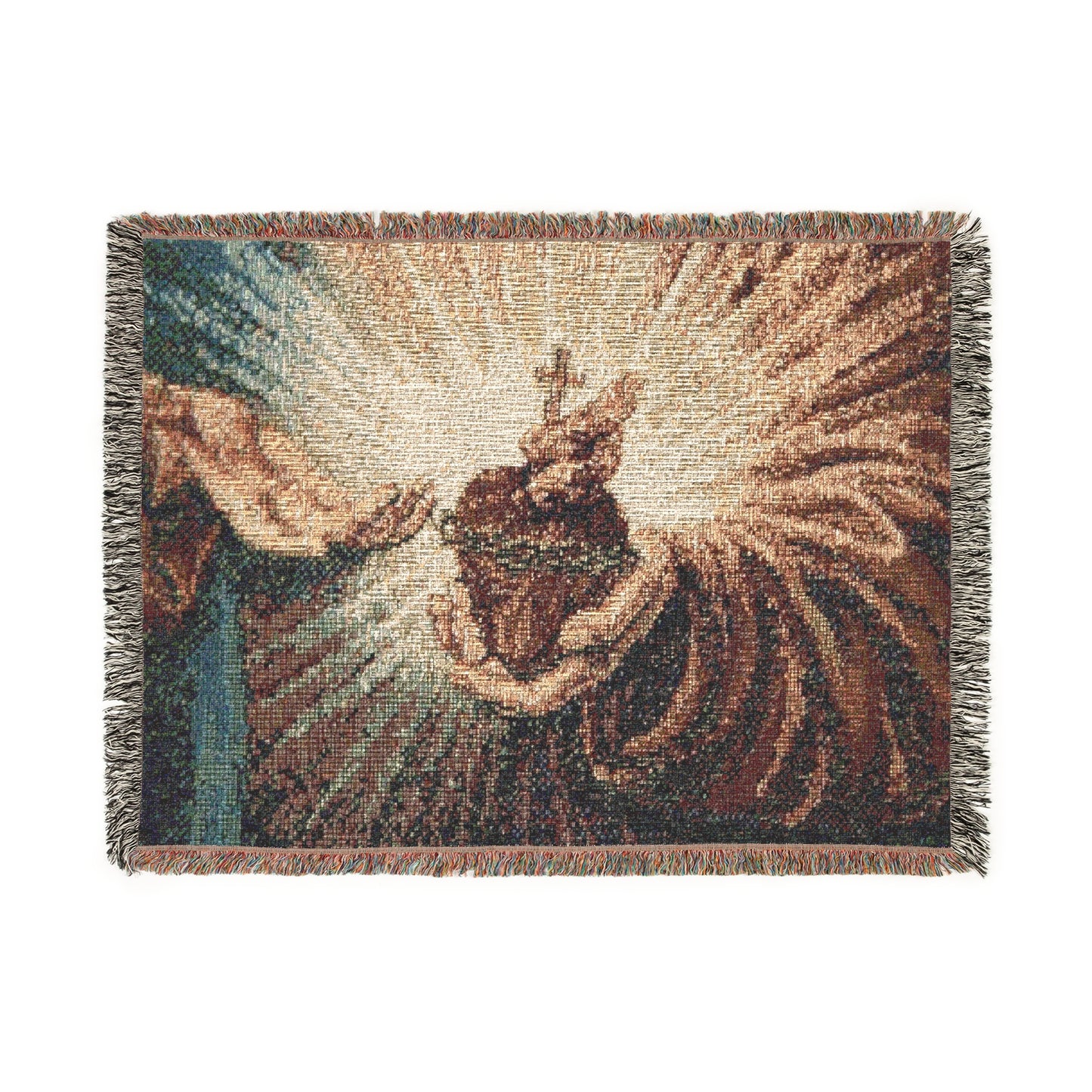 Holy Heart Woven Blanket