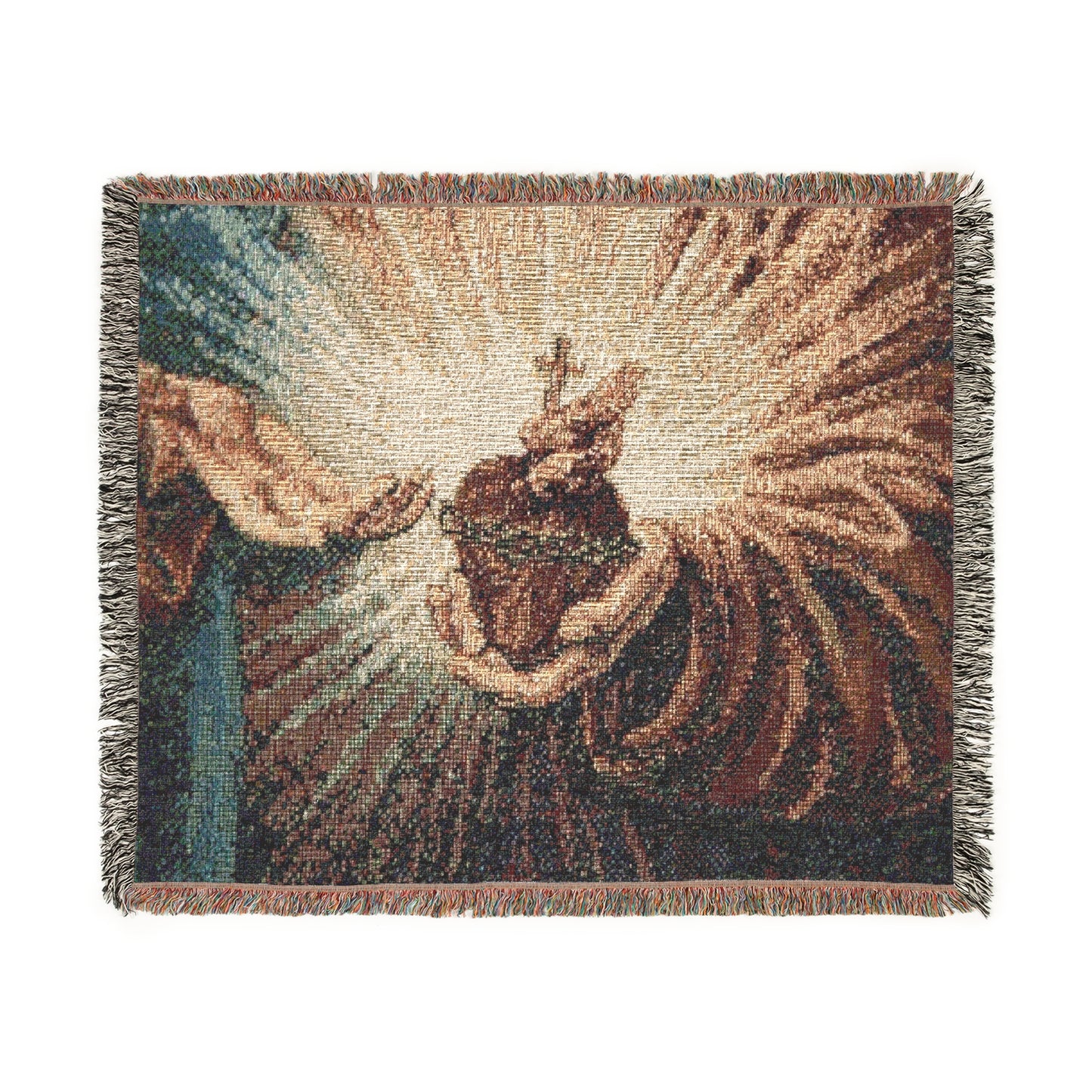 Holy Heart Woven Blanket